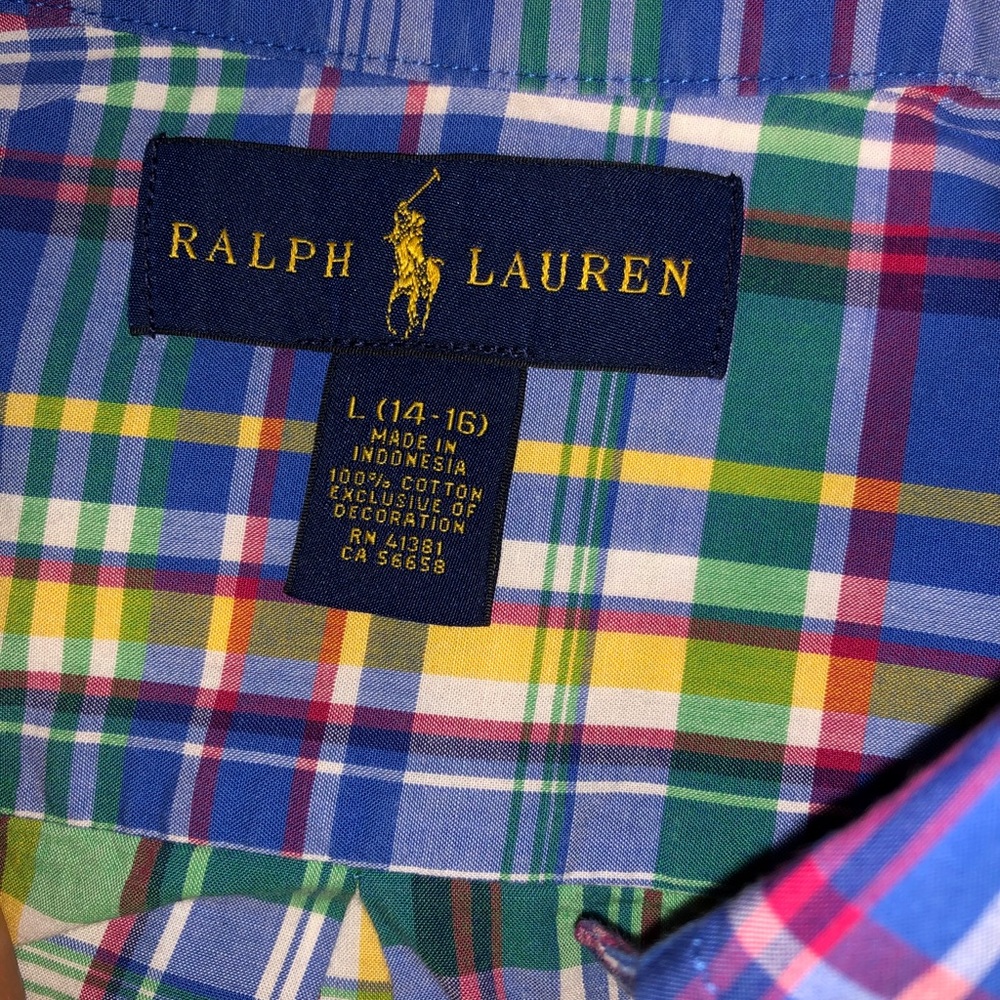 Ralph Lauren plaid polo - Picture 3 of 3